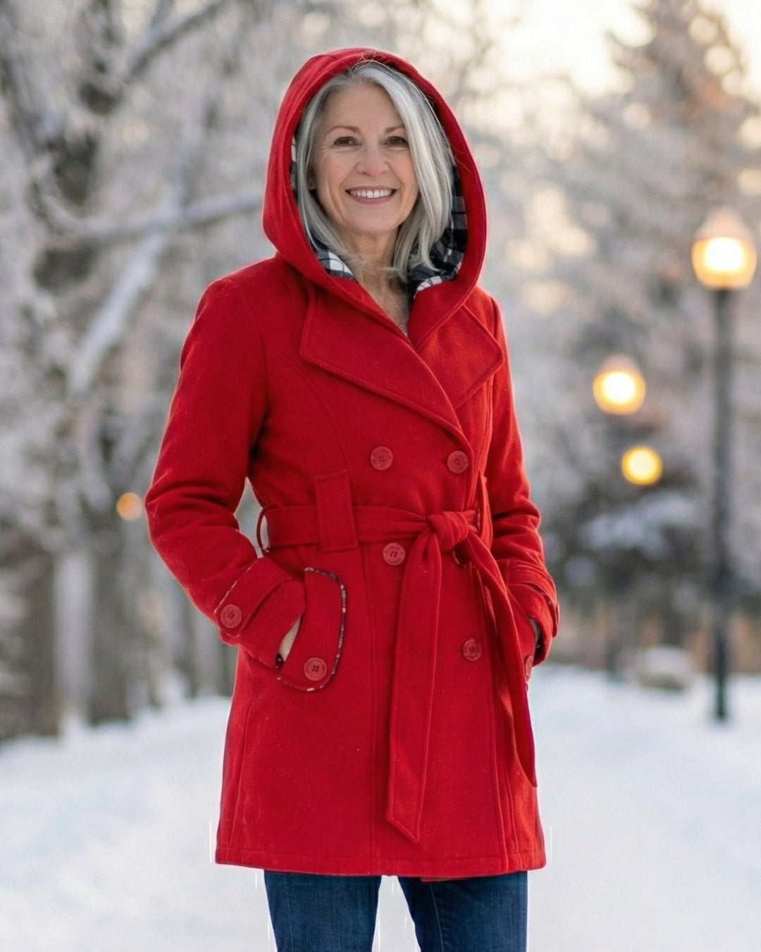 Zelinda | Cappotto in Lana a Quadri