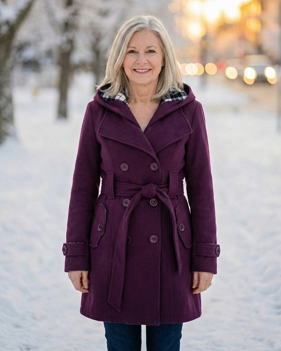 Zelinda | Cappotto in Lana a Quadri