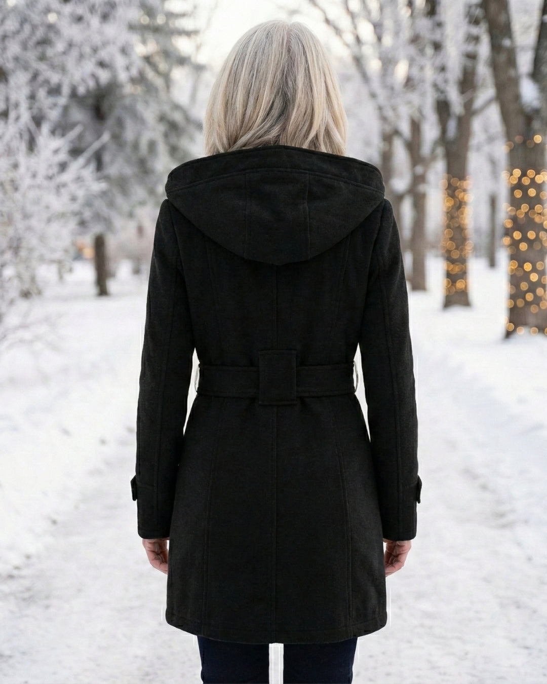 Zelinda | Cappotto in Lana a Quadri