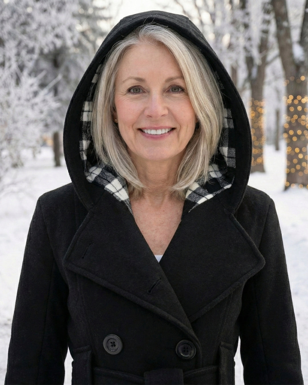 Zelinda | Cappotto in Lana a Quadri