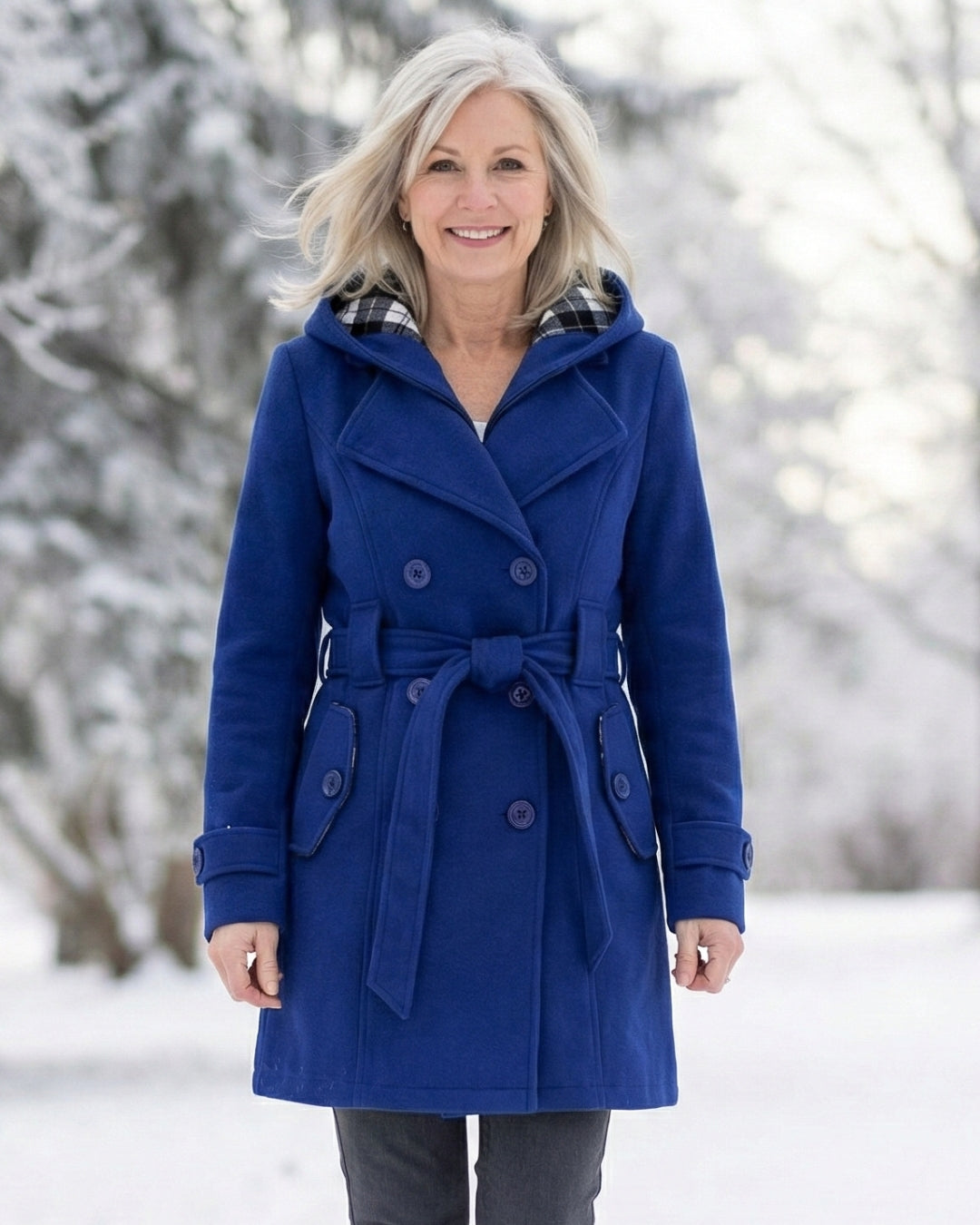 Zelinda | Cappotto in Lana a Quadri