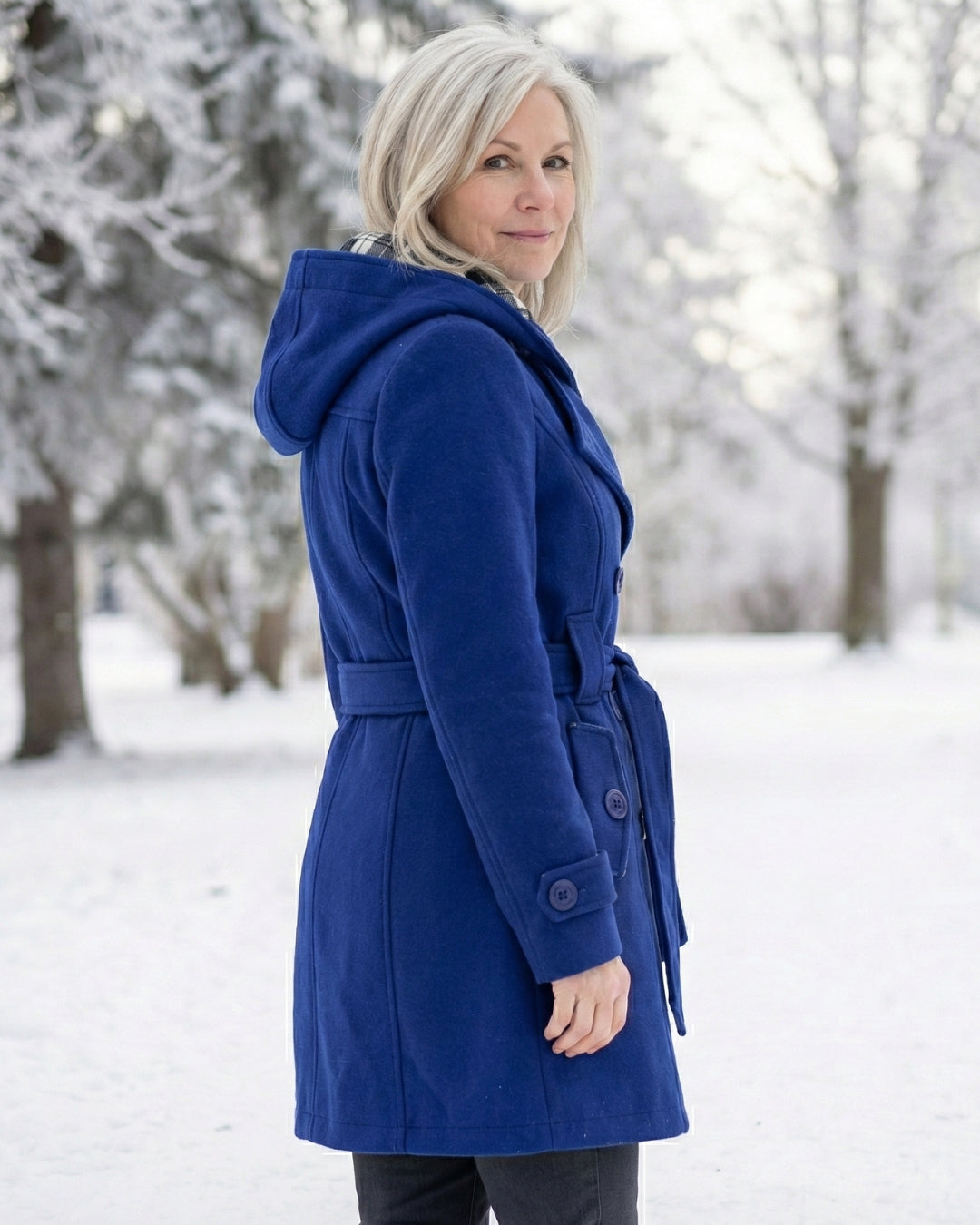 Zelinda | Cappotto in Lana a Quadri