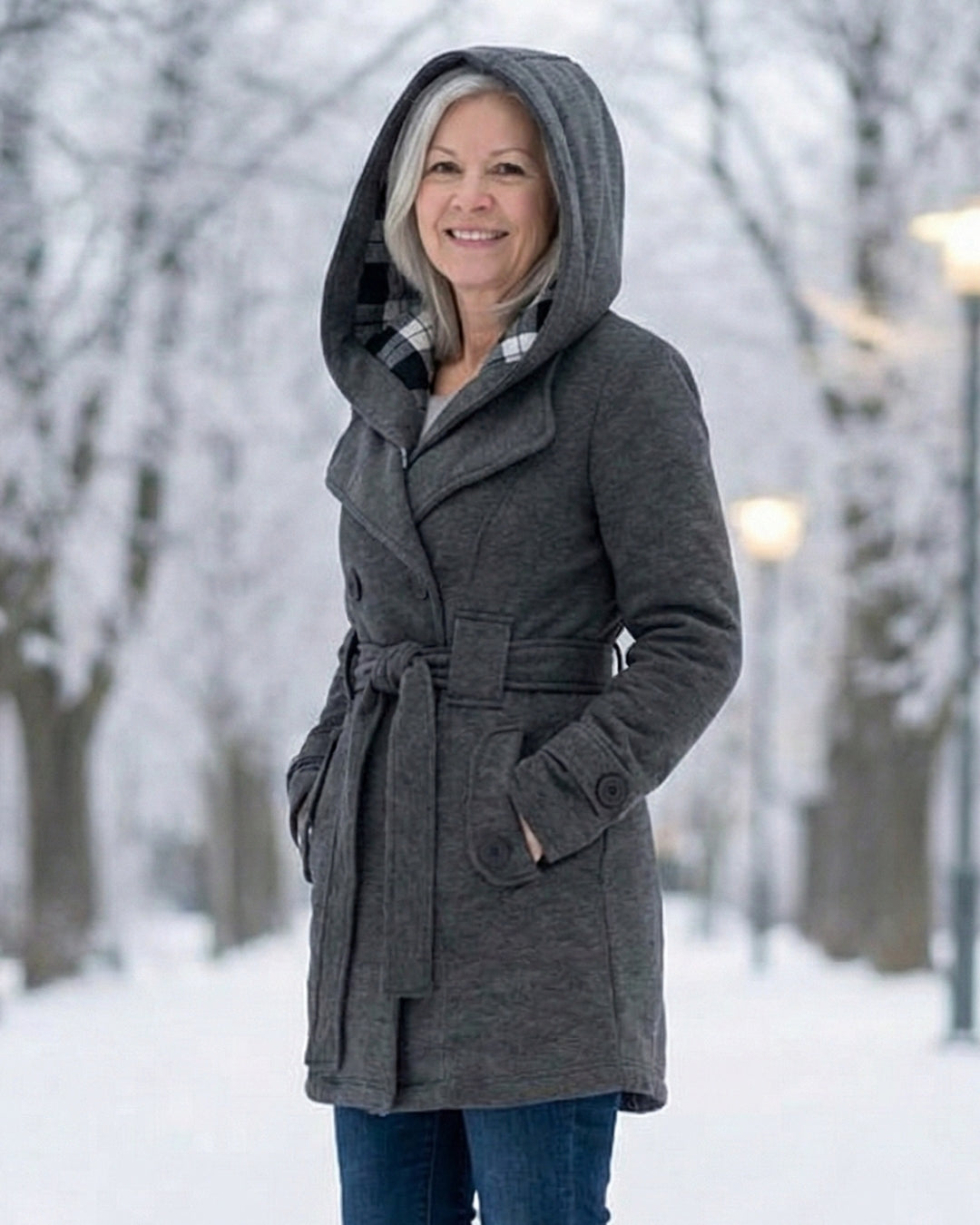 Zelinda | Cappotto in Lana a Quadri