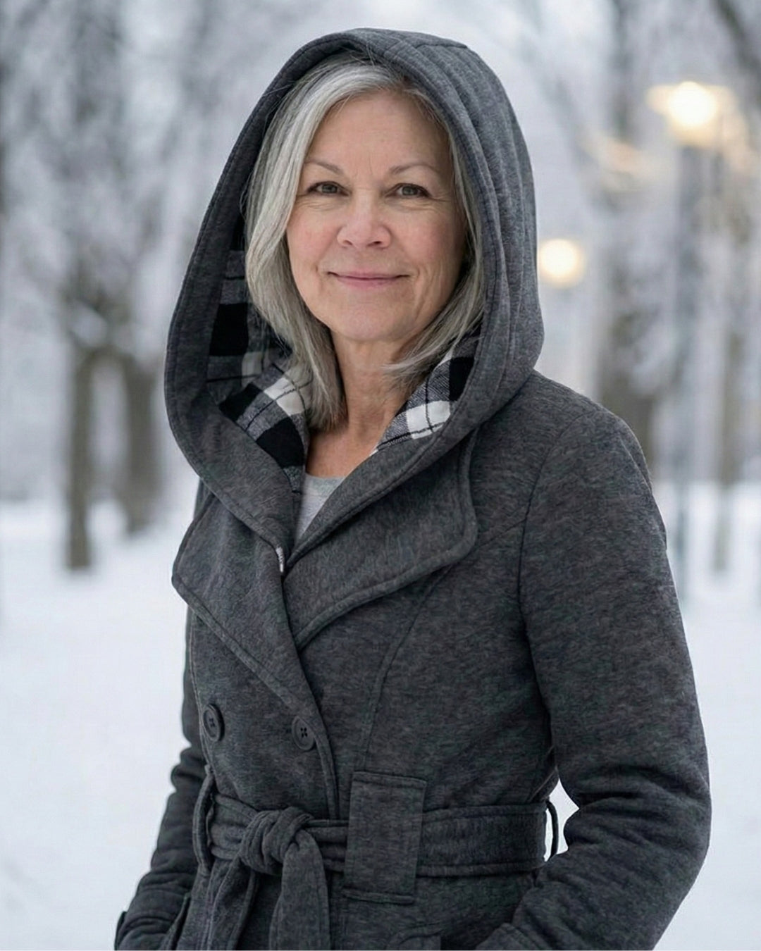 Zelinda | Cappotto in Lana a Quadri