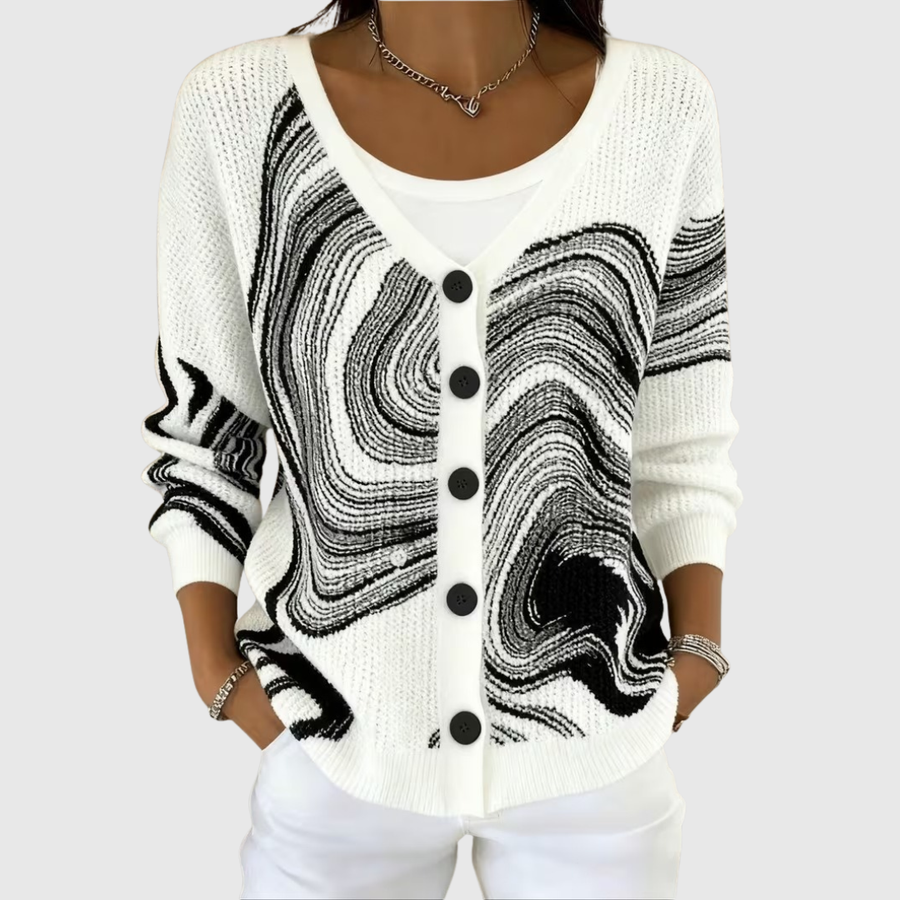 Emilia | Giacca in Maglia con Bottoni
