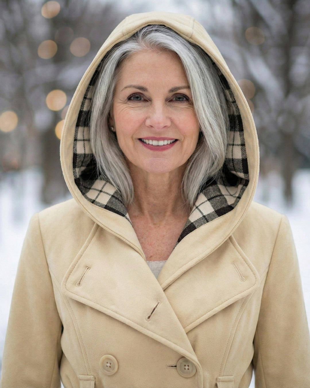 Zelinda | Cappotto in Lana a Quadri
