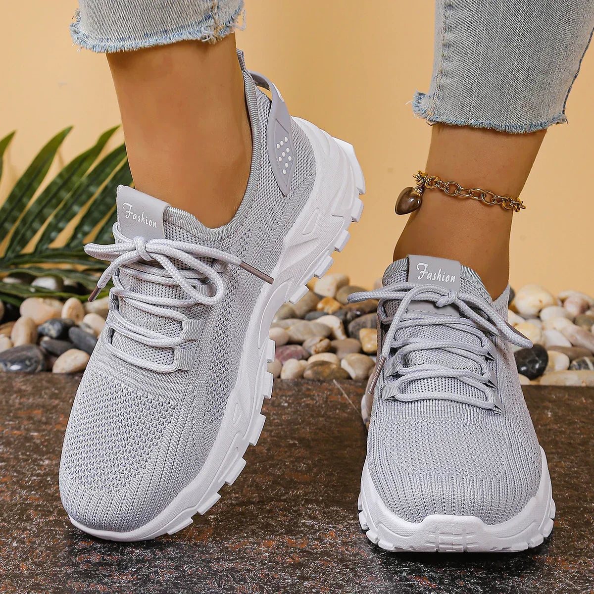 Altezza | Sneakers Platform Bianche