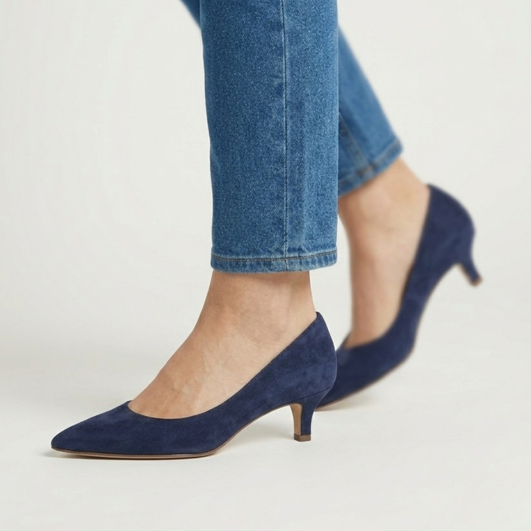 Victorie | Kitten Heel Camoscio